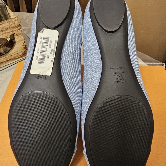 #01540-5310 LOUIS VUITTON DENIM DOLL SHOES - Picture 7 of 12